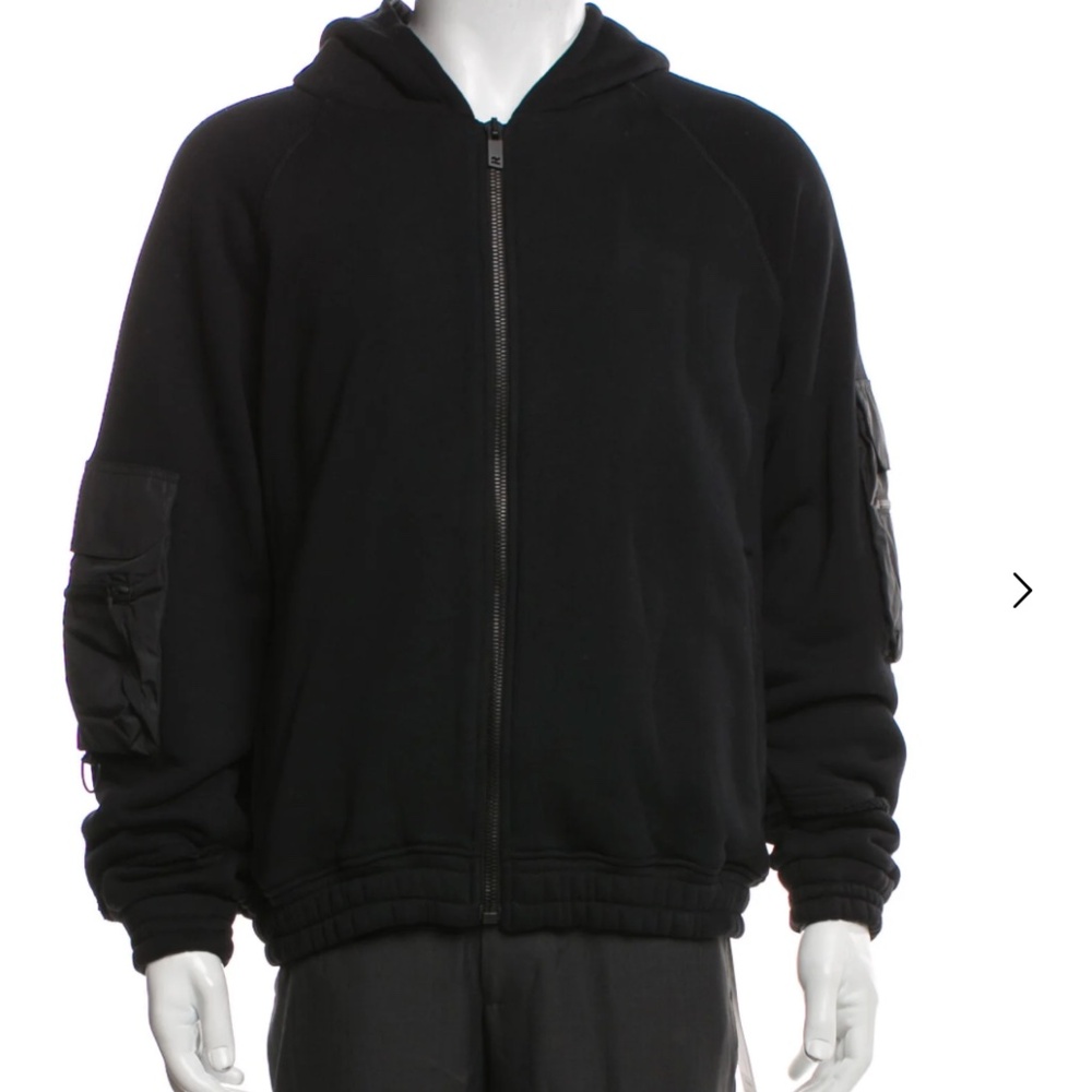 New Mens Represent Black Military Bomber Hooded Jacket London XL